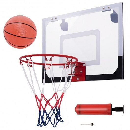 Over-The-Door Mini Basketball Hoop Includes Basketball and 2 Nets..-5