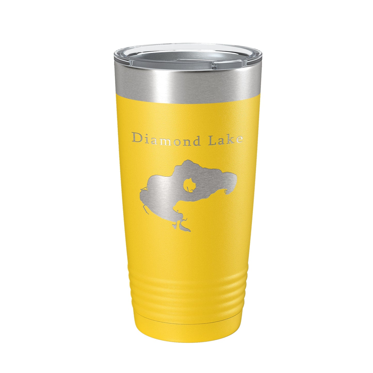 Diamond Lake Map Tumbler Travel Mug Insulated Laser Engraved Coffee Cup Michigan 20 oz-4