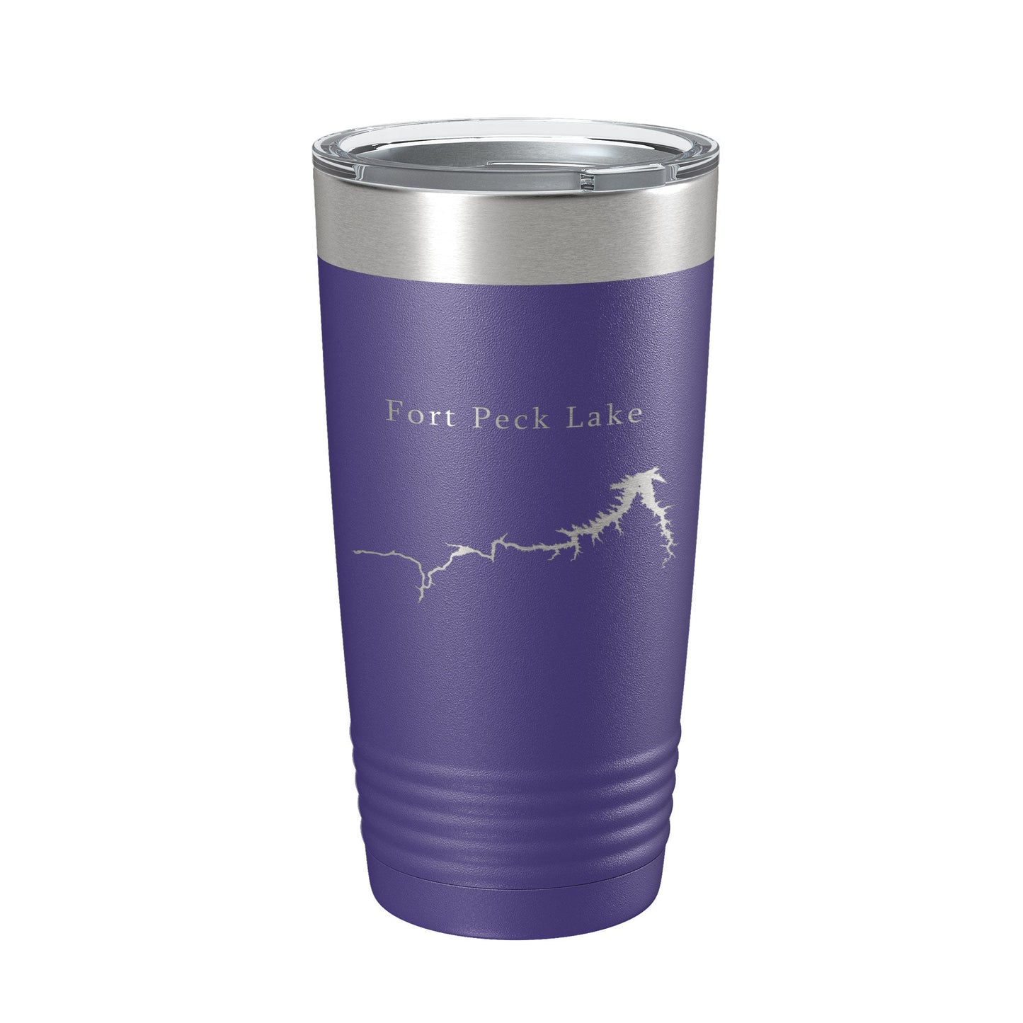 Fort Peck Lake Map Tumbler Travel Mug Insulated Laser Engraved Coffee Cup Montana 20 oz-15