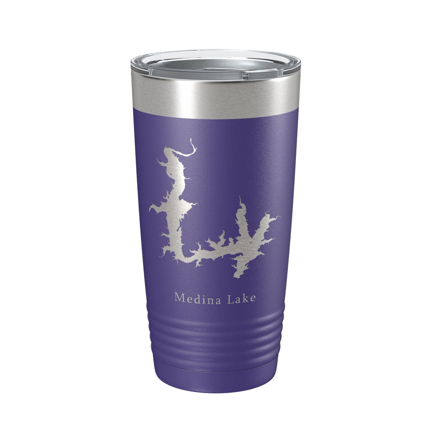 Medina Lake Map Tumbler Travel Mug Insulated Laser Engraved Coffee Cup Texas 20 oz-15