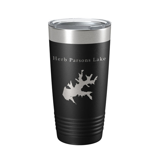 Herb Parsons Lake Map Tumbler Travel Mug Insulated Laser Engraved Coffee Cup Tennessee 20 oz-0