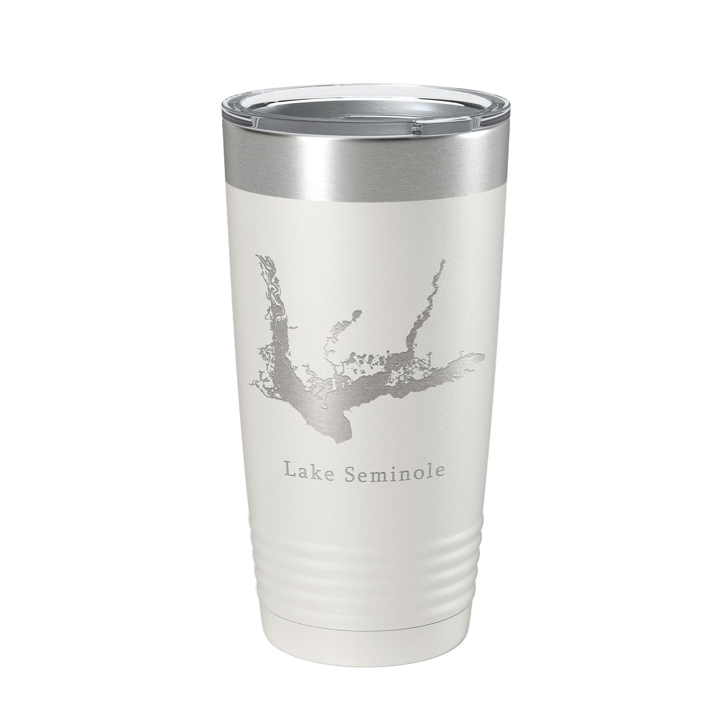 Lake Seminole Map Tumbler Travel Mug Insulated Laser Engraved Coffee Cup Georgia Florida 20 oz-1