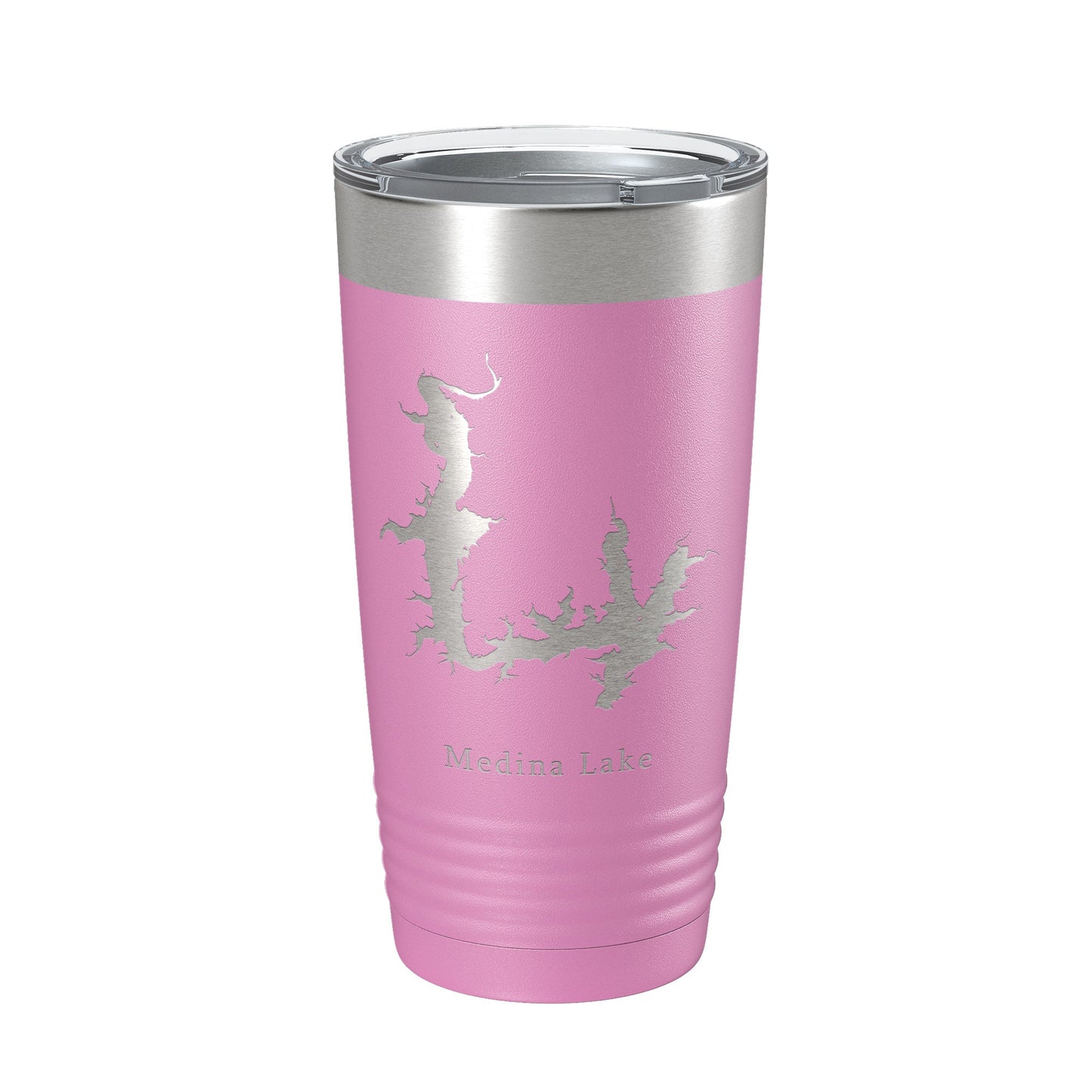 Medina Lake Map Tumbler Travel Mug Insulated Laser Engraved Coffee Cup Texas 20 oz-14