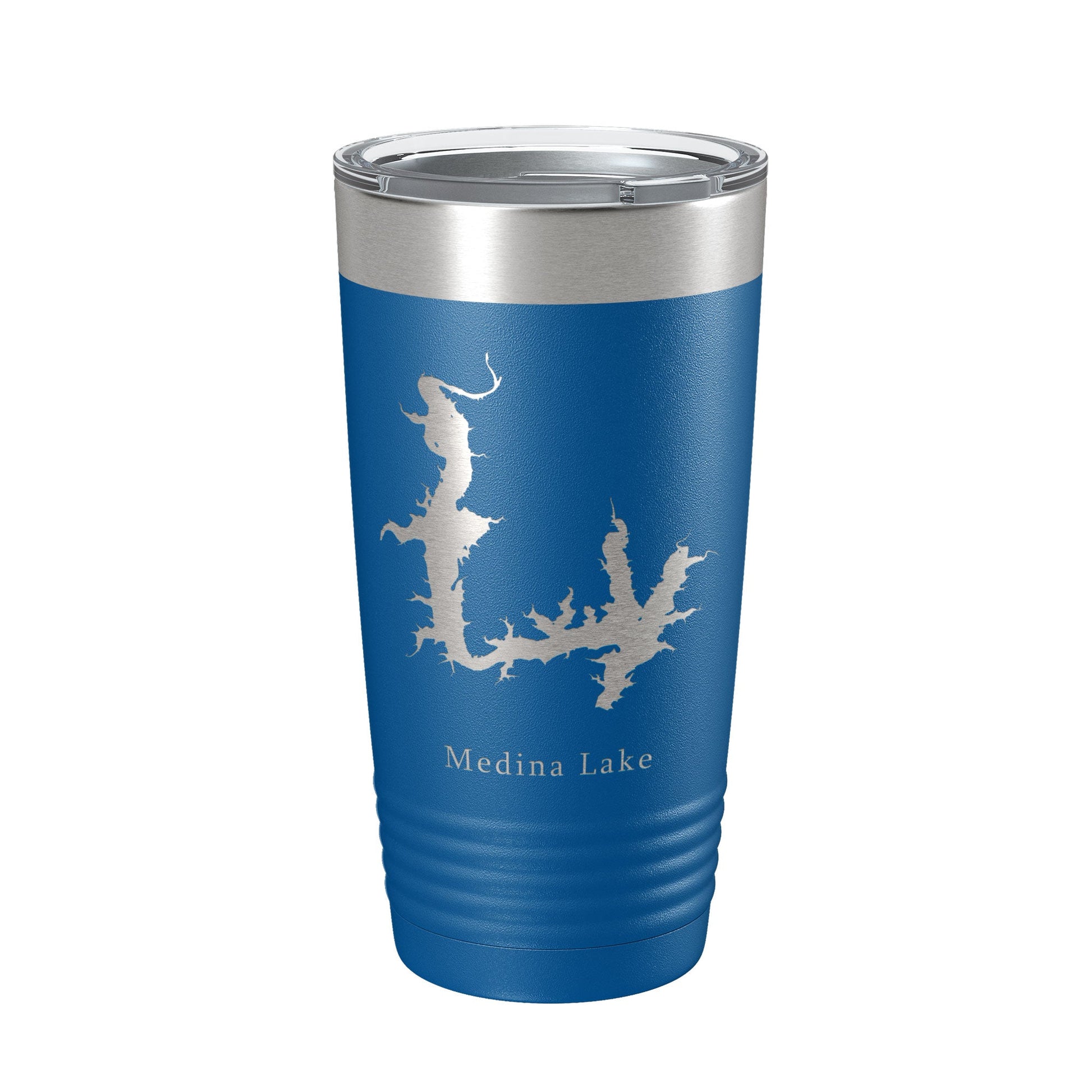 Medina Lake Map Tumbler Travel Mug Insulated Laser Engraved Coffee Cup Texas 20 oz-3