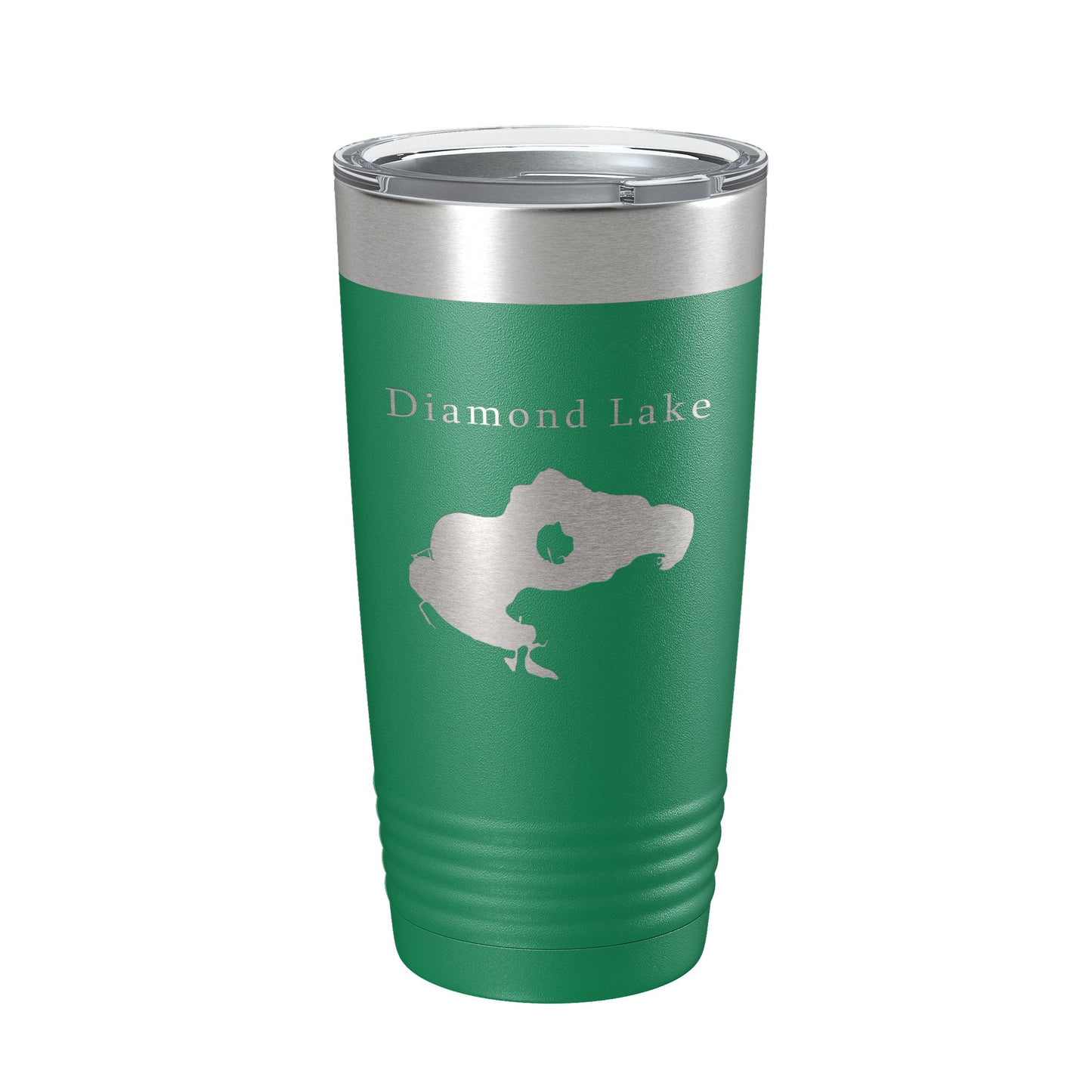 Diamond Lake Map Tumbler Travel Mug Insulated Laser Engraved Coffee Cup Michigan 20 oz-9