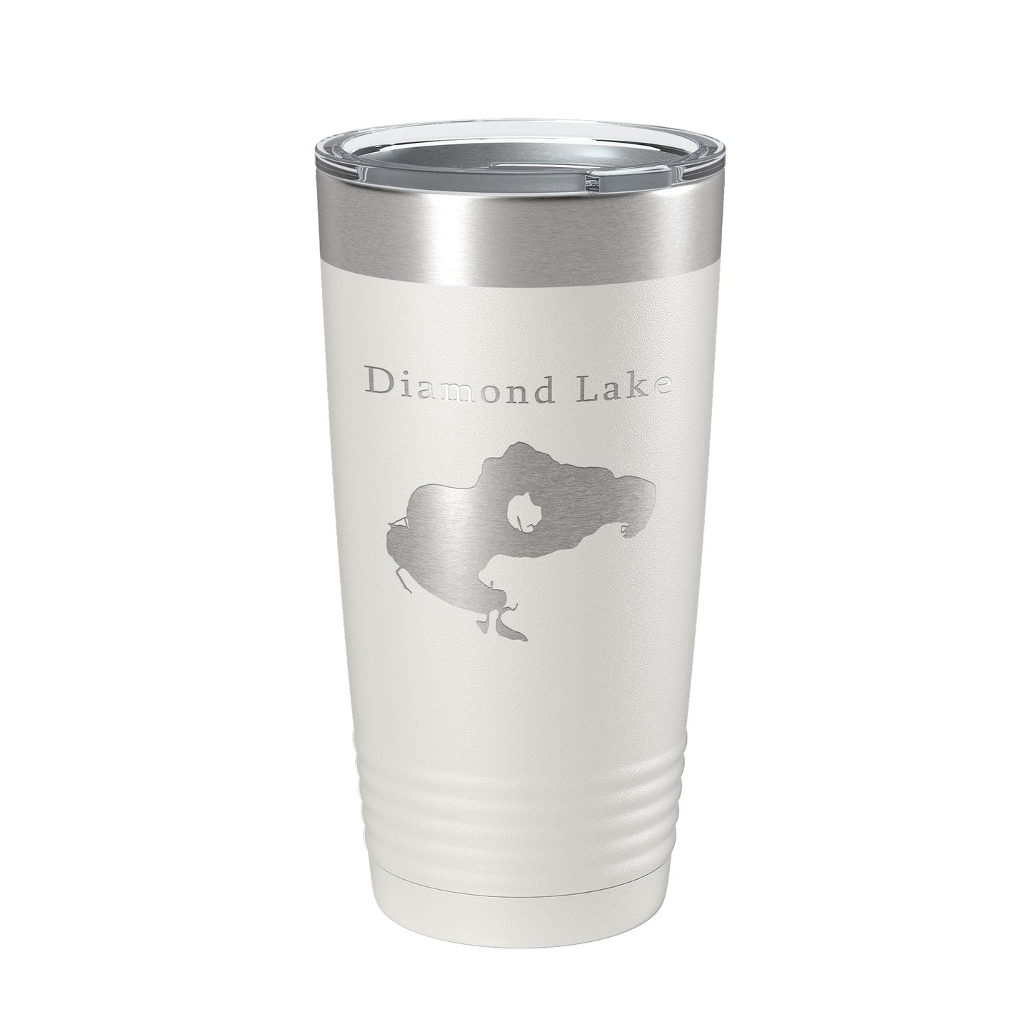 Diamond Lake Map Tumbler Travel Mug Insulated Laser Engraved Coffee Cup Michigan 20 oz-7