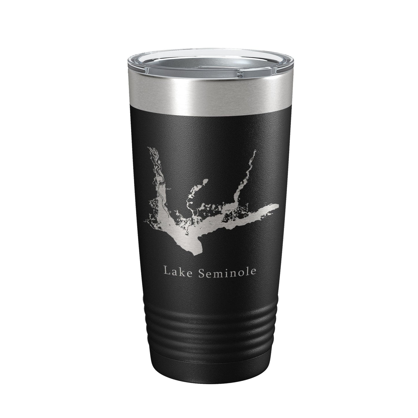 Lake Seminole Map Tumbler Travel Mug Insulated Laser Engraved Coffee Cup Georgia Florida 20 oz-0