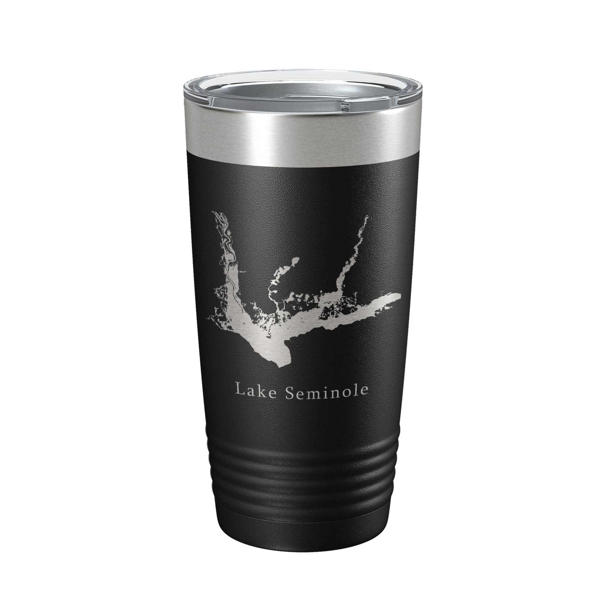 Lake Seminole Map Tumbler Travel Mug Insulated Laser Engraved Coffee Cup Georgia Florida 20 oz-0