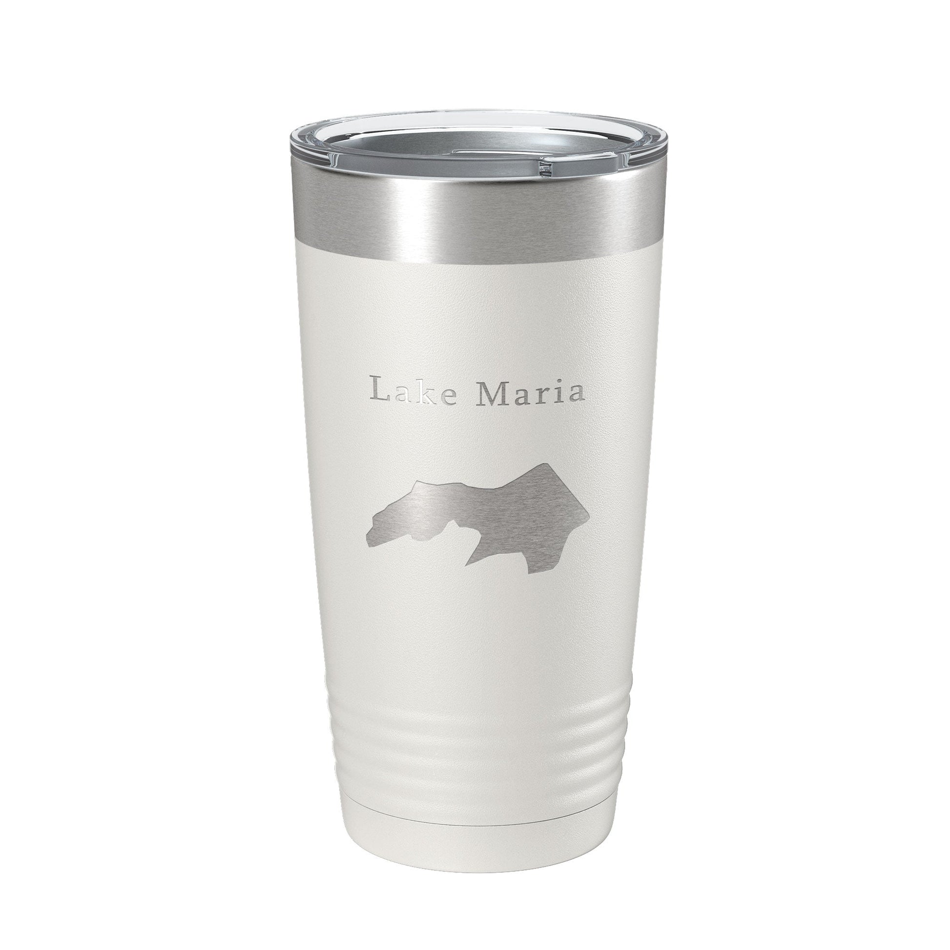 Lake Maria Map Tumbler Travel Mug Insulated Laser Engraved Coffee Cup Hot Springs Village Arkansas 20 oz-1