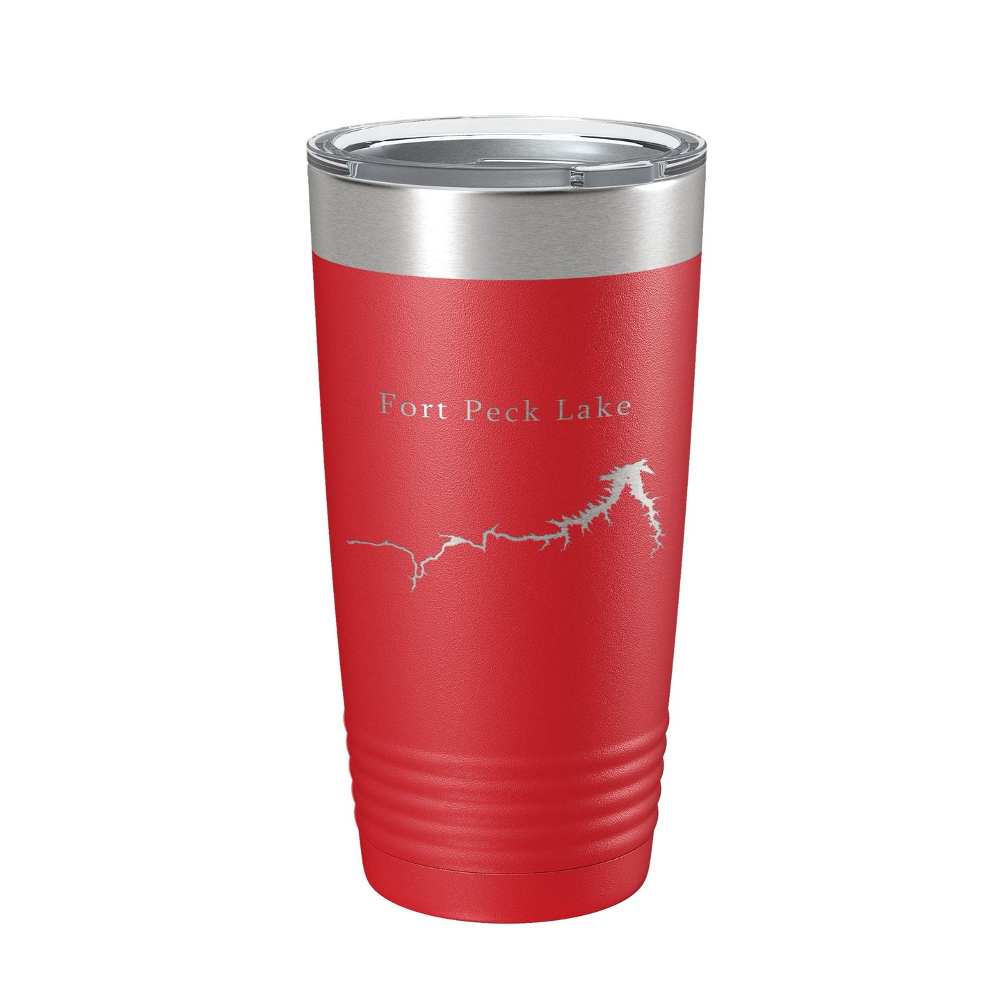 Fort Peck Lake Map Tumbler Travel Mug Insulated Laser Engraved Coffee Cup Montana 20 oz-10
