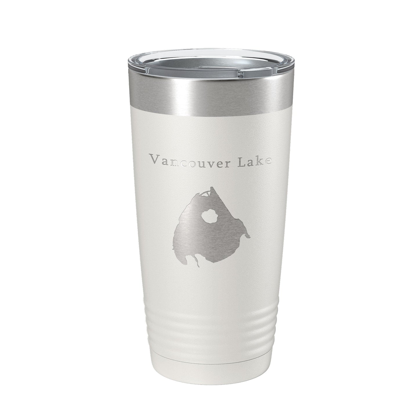 Vancouver Lake Map Tumbler Travel Mug Insulated Laser Engraved Coffee Cup Washington 20 oz-7