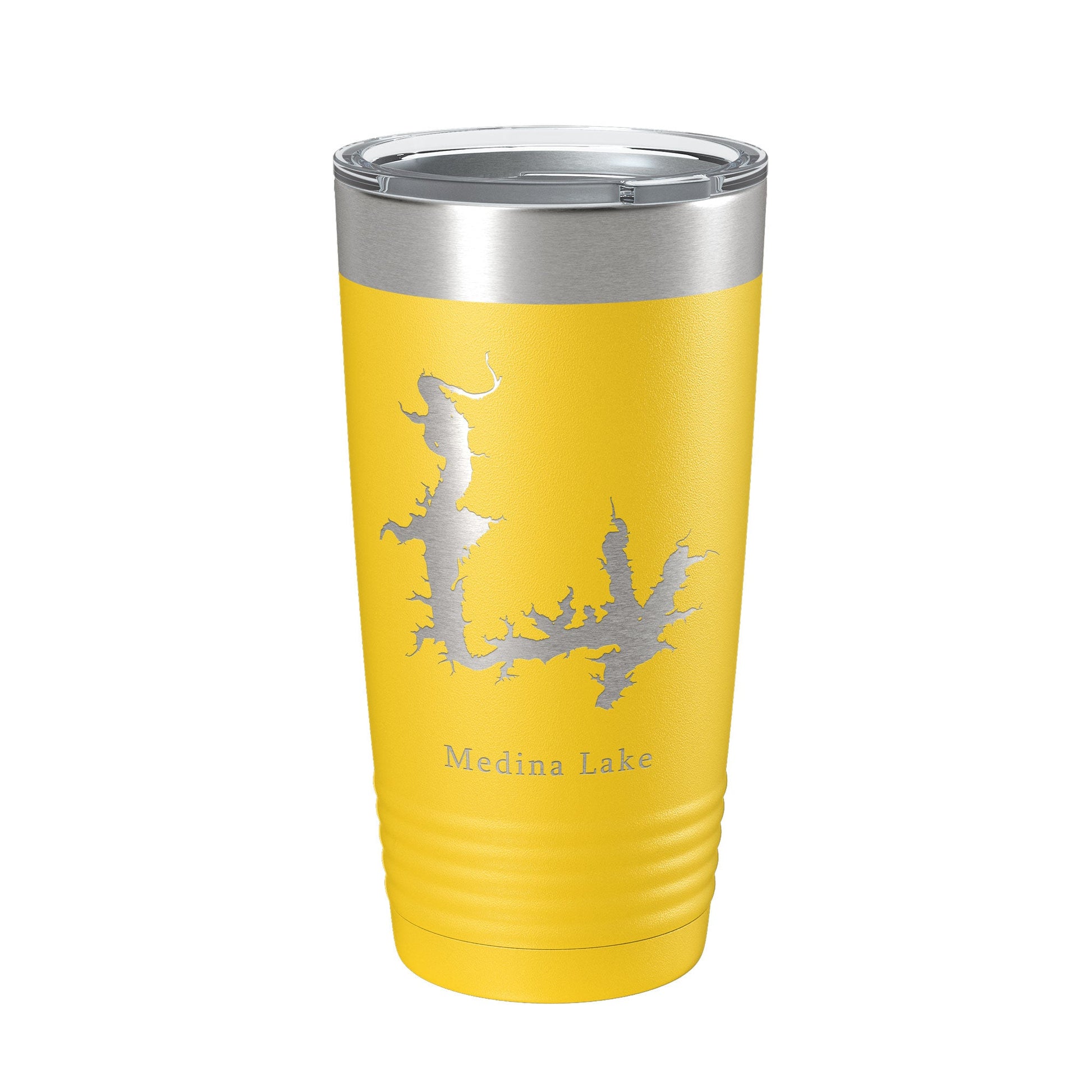 Medina Lake Map Tumbler Travel Mug Insulated Laser Engraved Coffee Cup Texas 20 oz-4