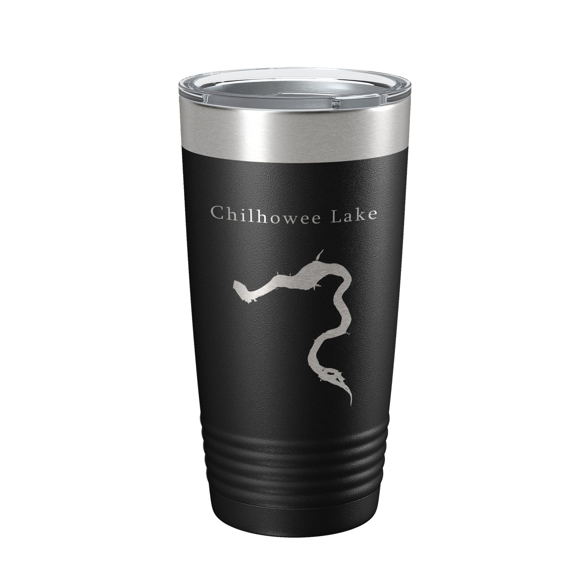 Chilhowee Lake Map Tumbler Travel Mug Insulated Laser Engraved Coffee Cup Tennessee 20 oz-0