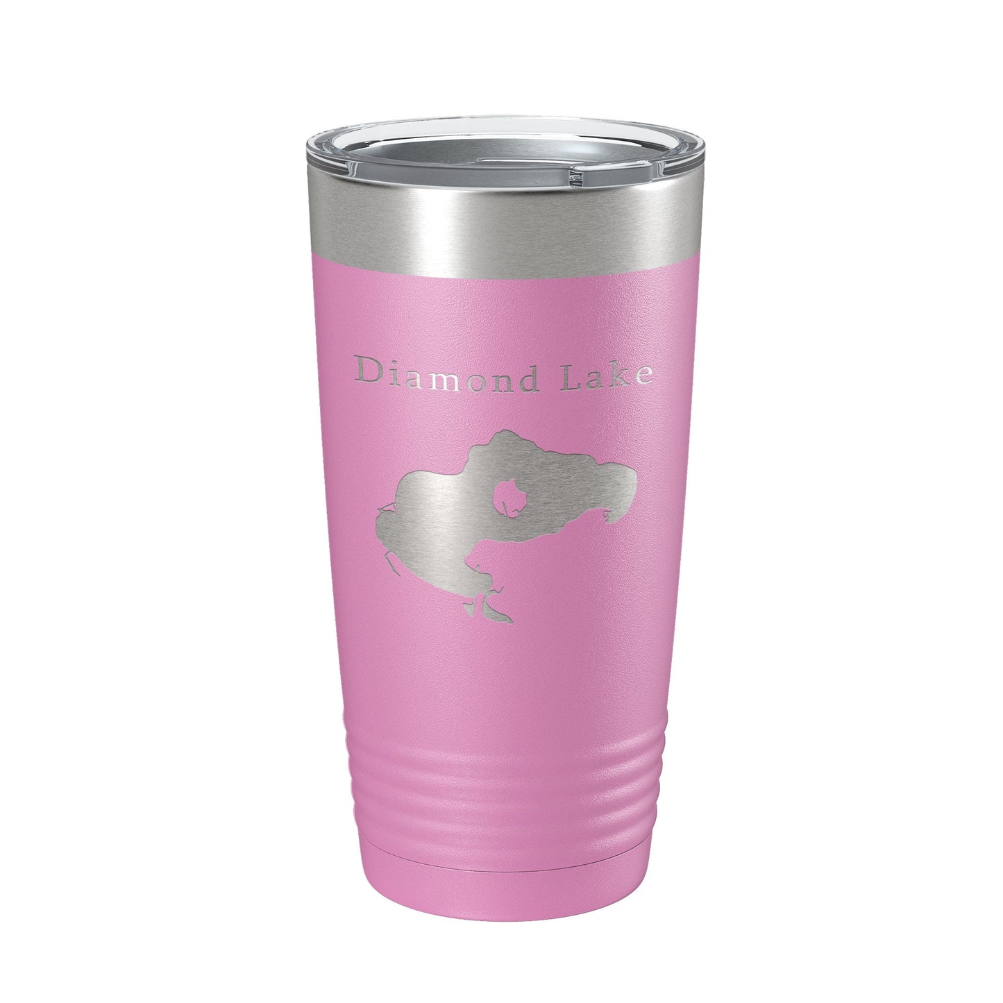 Diamond Lake Map Tumbler Travel Mug Insulated Laser Engraved Coffee Cup Michigan 20 oz-14