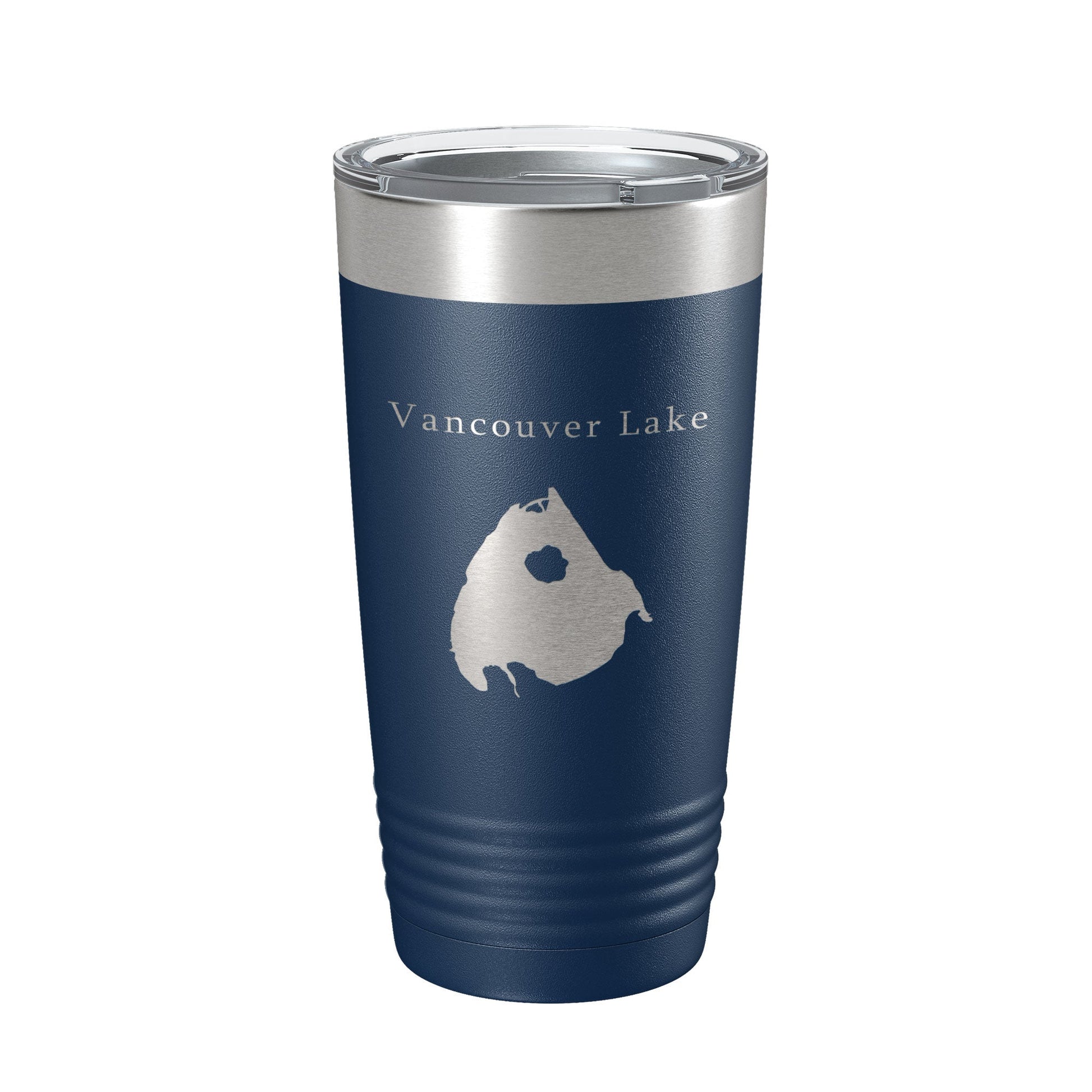 Vancouver Lake Map Tumbler Travel Mug Insulated Laser Engraved Coffee Cup Washington 20 oz-2