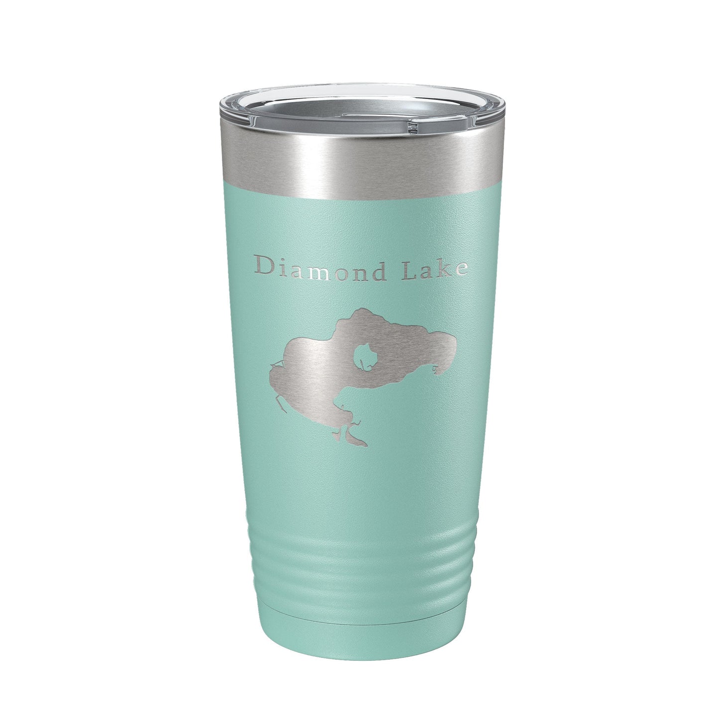 Diamond Lake Map Tumbler Travel Mug Insulated Laser Engraved Coffee Cup Michigan 20 oz-12
