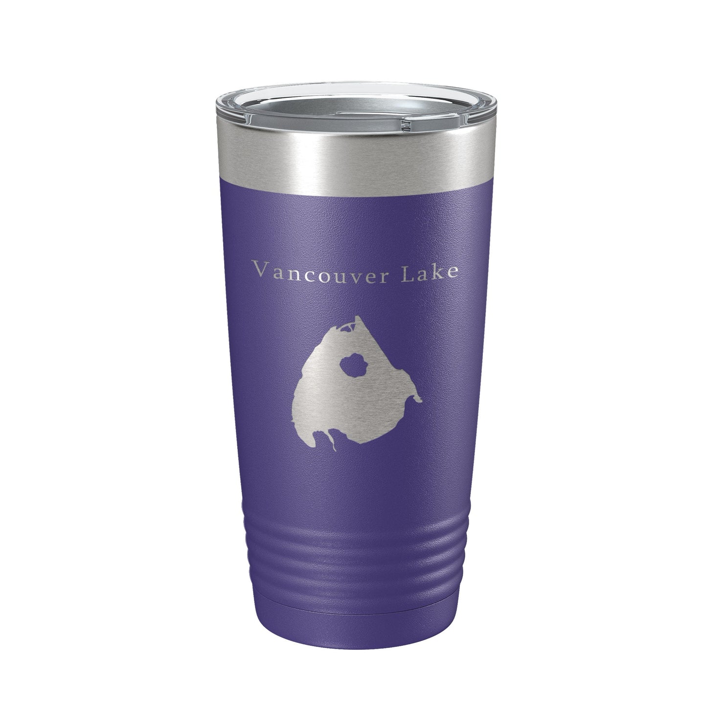 Vancouver Lake Map Tumbler Travel Mug Insulated Laser Engraved Coffee Cup Washington 20 oz-15