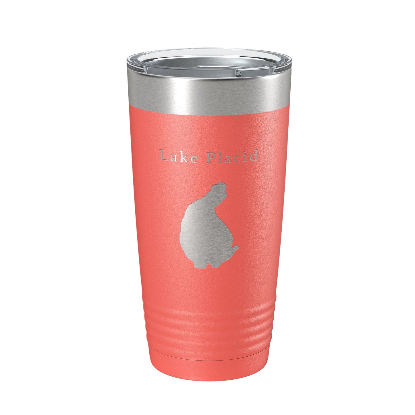 Lake Placid Map Tumbler Travel Mug Insulated Laser Engraved Coffee Cup Florida 20 oz-20