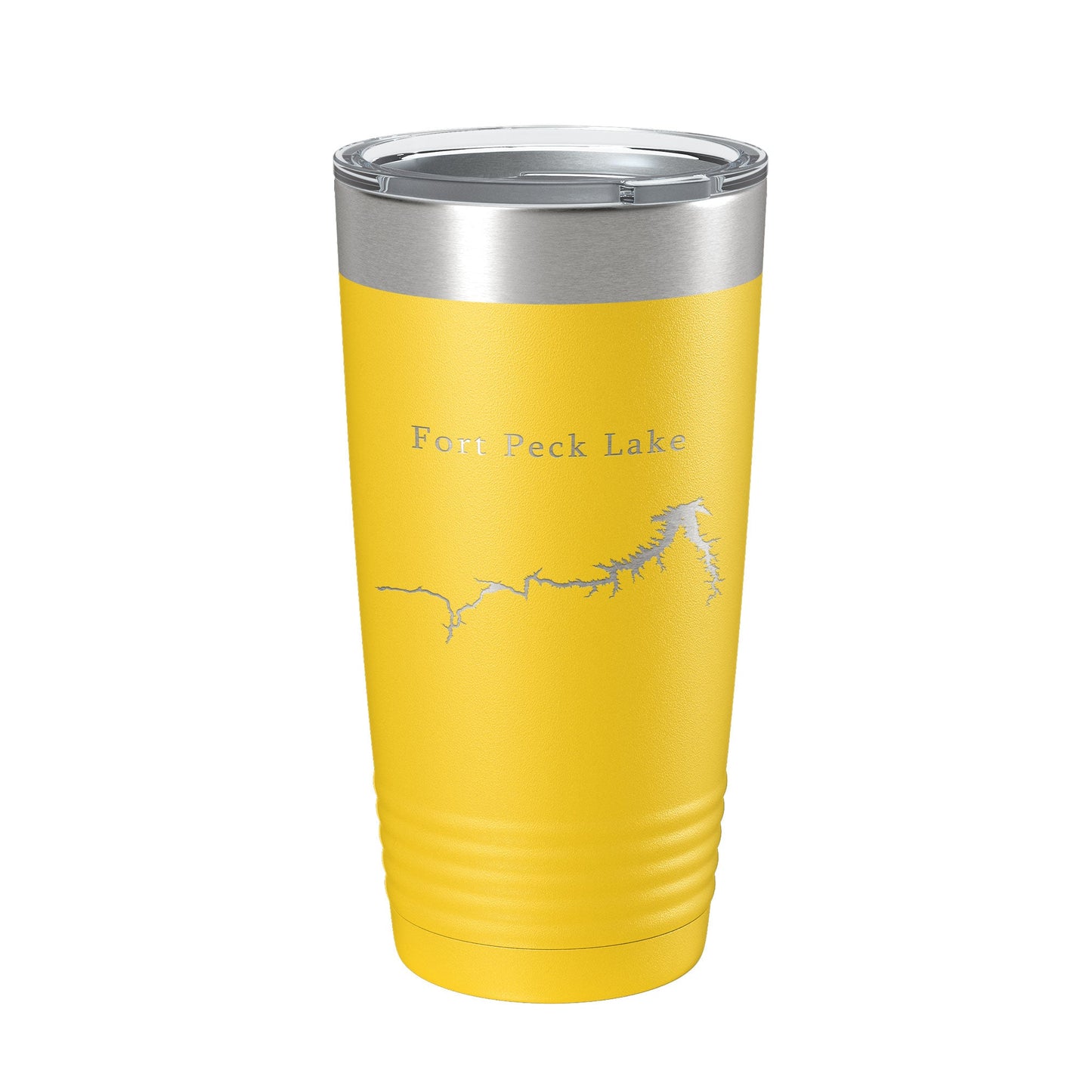 Fort Peck Lake Map Tumbler Travel Mug Insulated Laser Engraved Coffee Cup Montana 20 oz-4