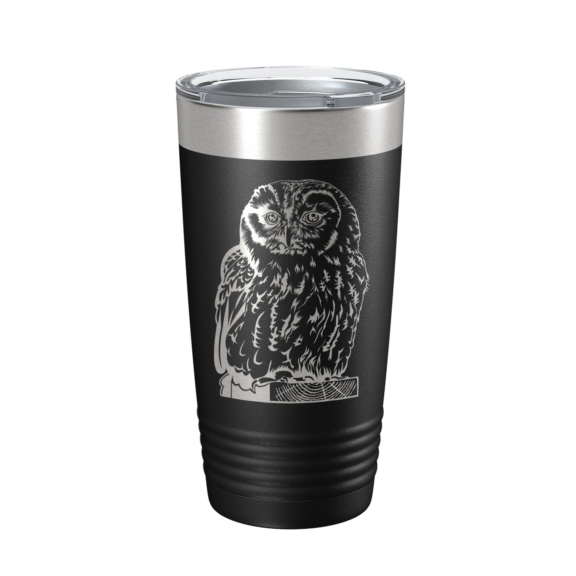 Owl Tumbler Travel Mug Insulated Laser Engraved Coffee Cup Owl Lover Gift Bird 20 oz-0