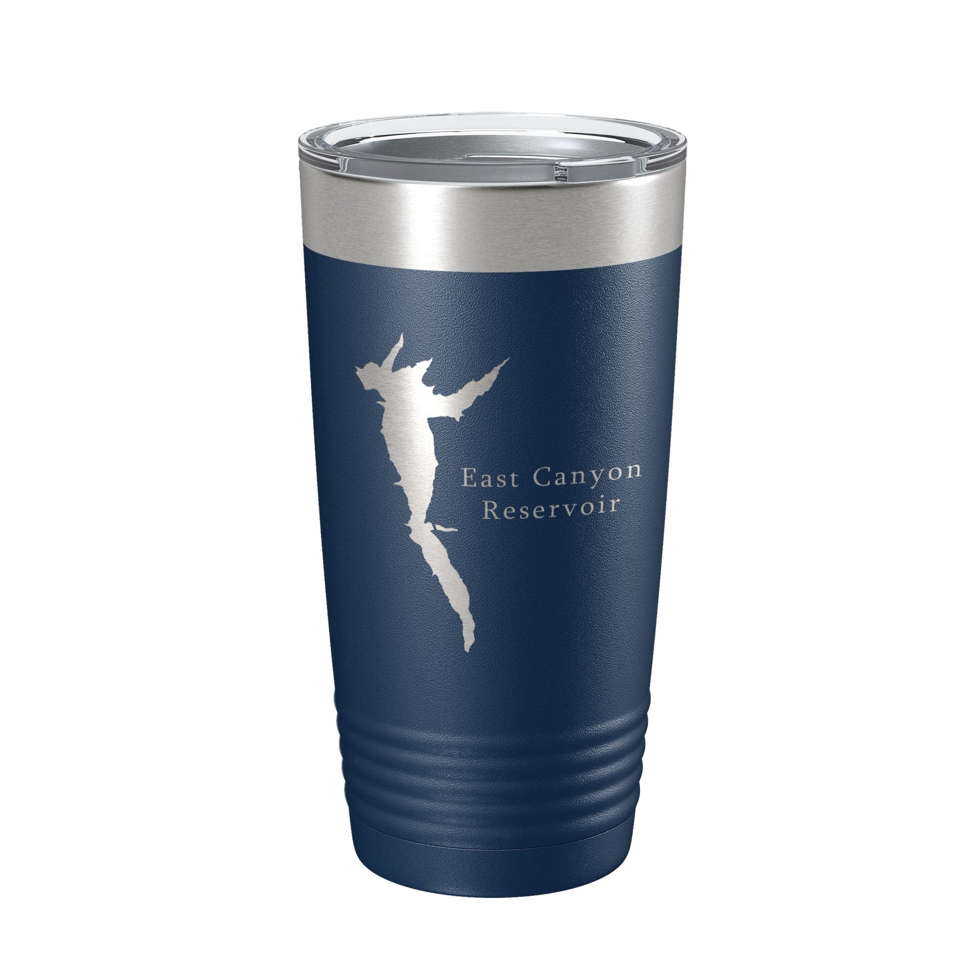 East Canyon Reservoir Tumbler Lake Map Travel Mug Insulated Laser Engraved Coffee Cup Utah 20 oz-2
