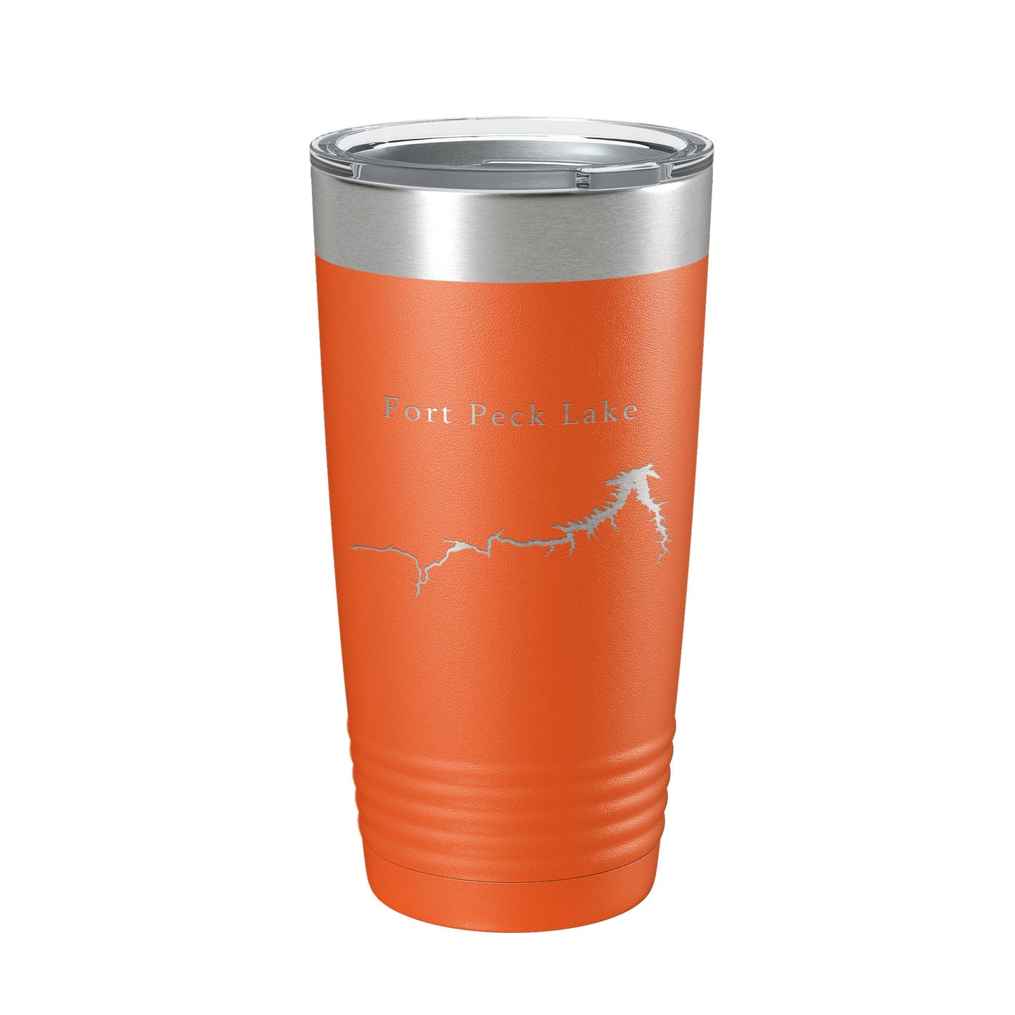 Fort Peck Lake Map Tumbler Travel Mug Insulated Laser Engraved Coffee Cup Montana 20 oz-17