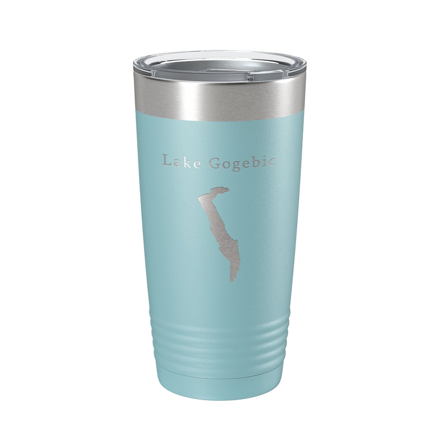 Lake Gogebic Map Tumbler Travel Mug Insulated Laser Engraved Coffee Cup Michigan 20 oz-13