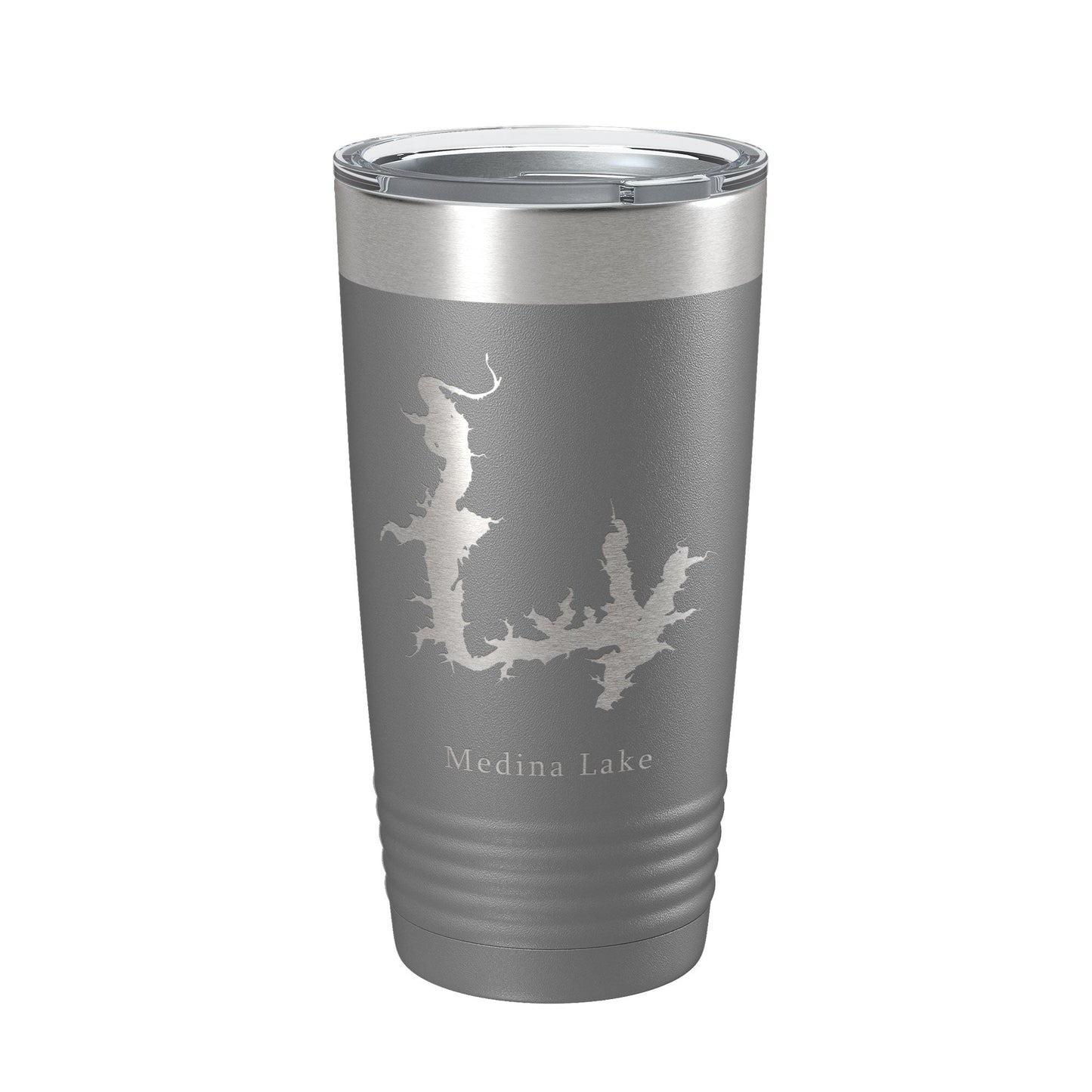 Medina Lake Map Tumbler Travel Mug Insulated Laser Engraved Coffee Cup Texas 20 oz-16