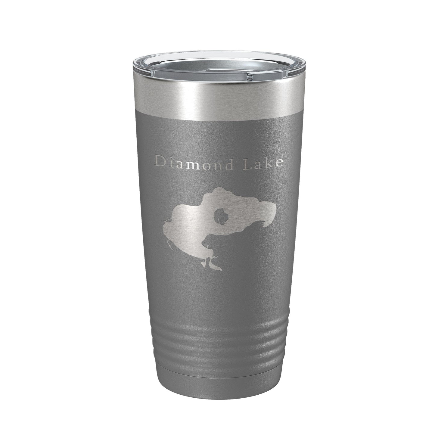 Diamond Lake Map Tumbler Travel Mug Insulated Laser Engraved Coffee Cup Michigan 20 oz-16