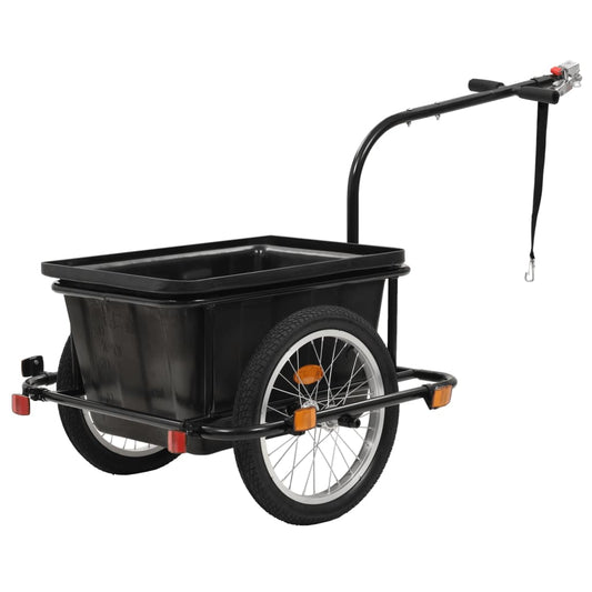 vidaXL Bike Trailer Black 13.2 gal-0