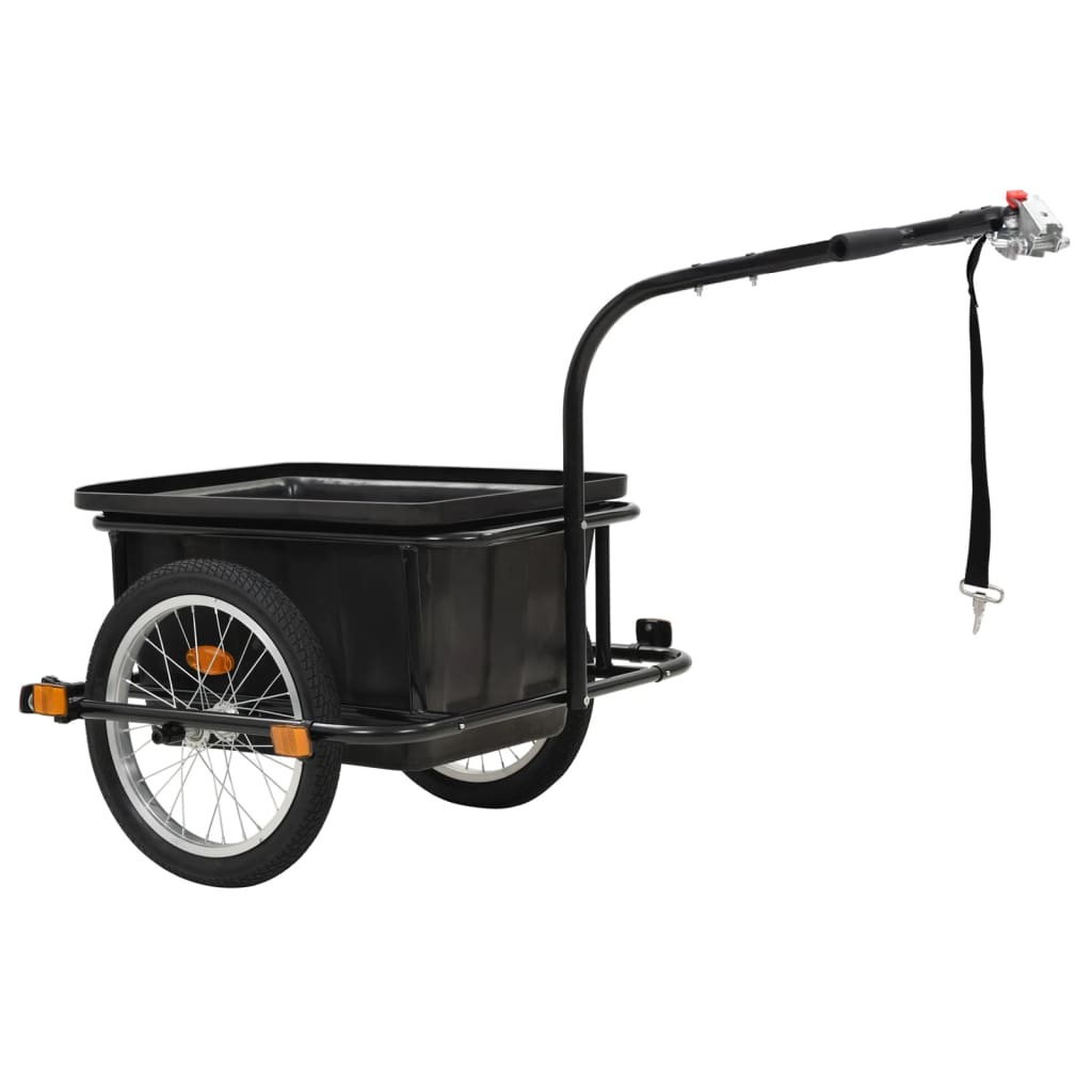 vidaXL Bike Trailer Black 13.2 gal-1