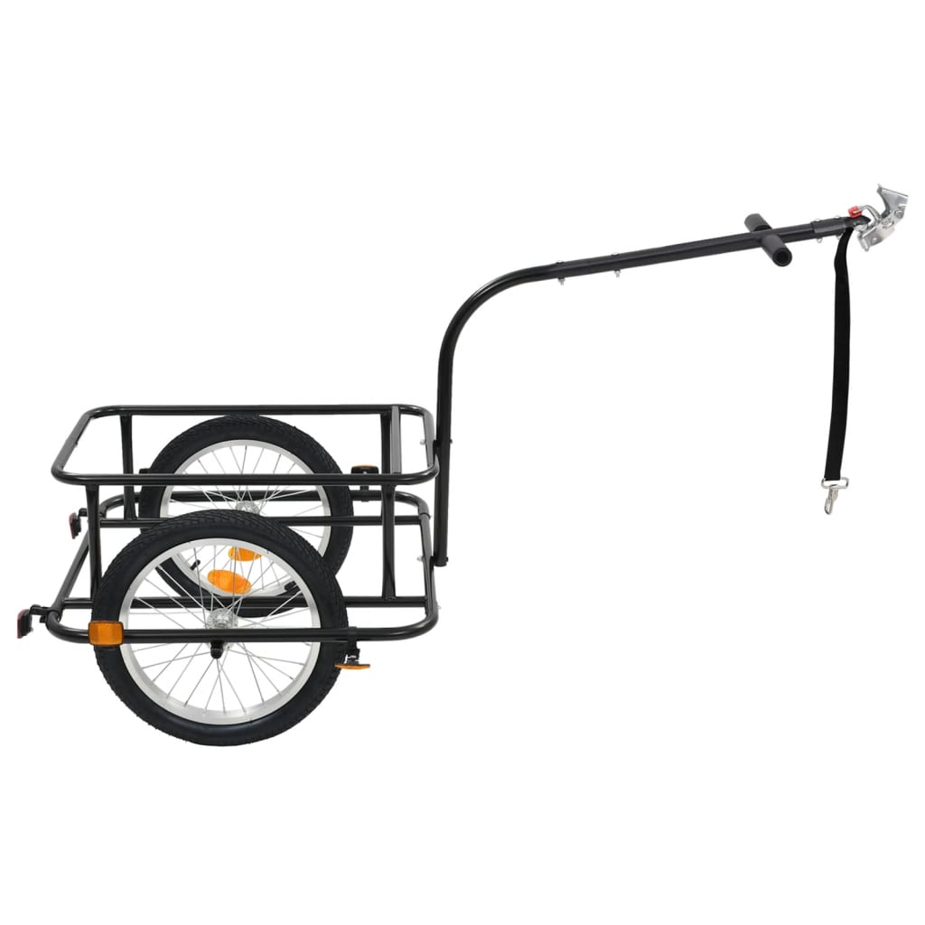 vidaXL Bike Trailer Black 13.2 gal-2