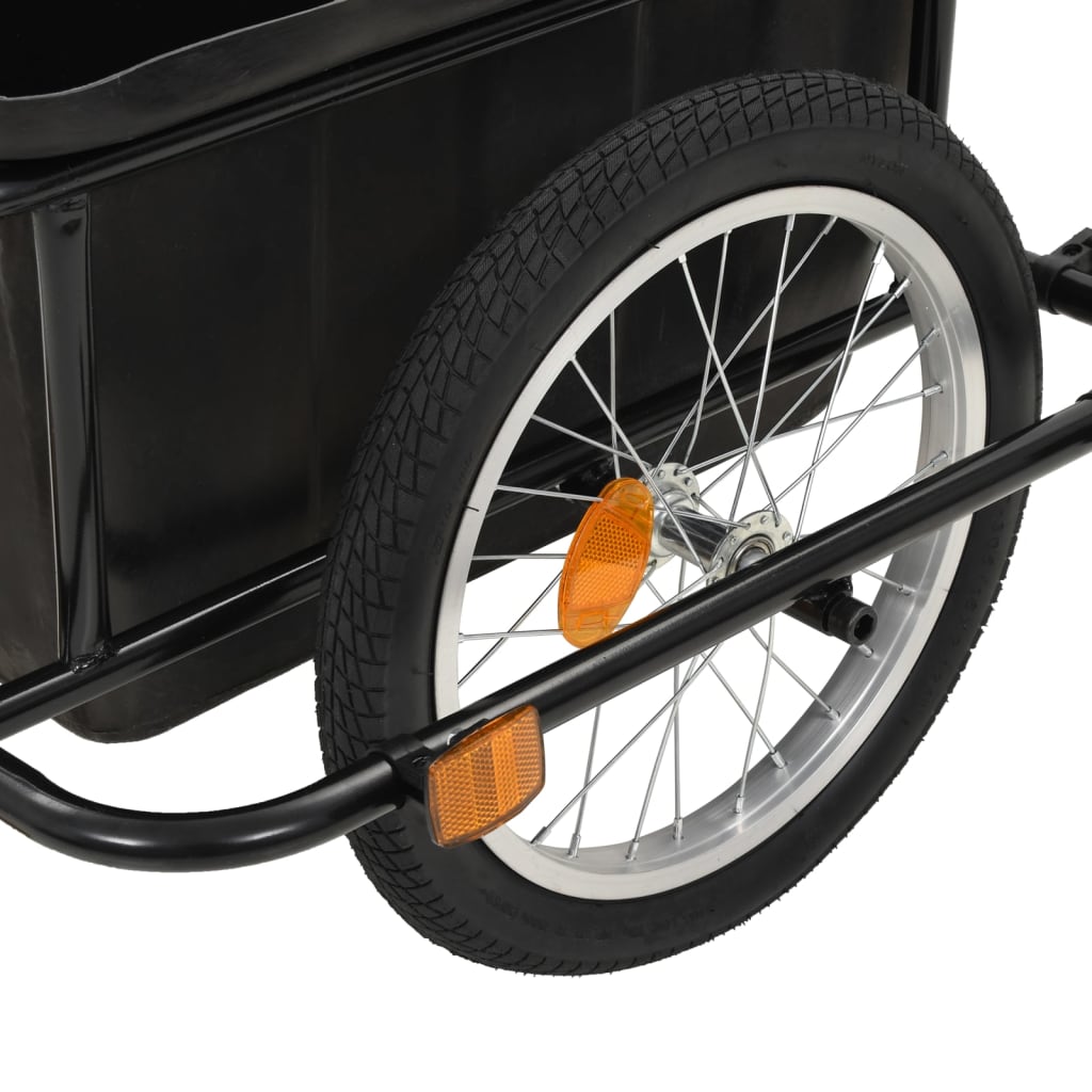 vidaXL Bike Trailer Black 13.2 gal-4