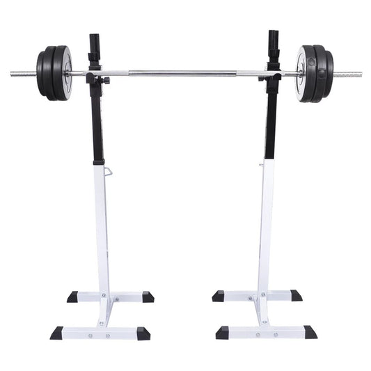 vidaXL Squat Barbell Rack Set-0