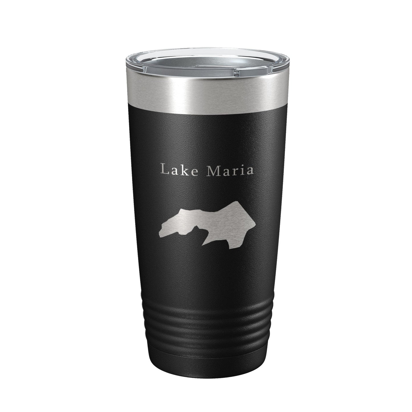Lake Maria Map Tumbler Travel Mug Insulated Laser Engraved Coffee Cup Hot Springs Village Arkansas 20 oz-0