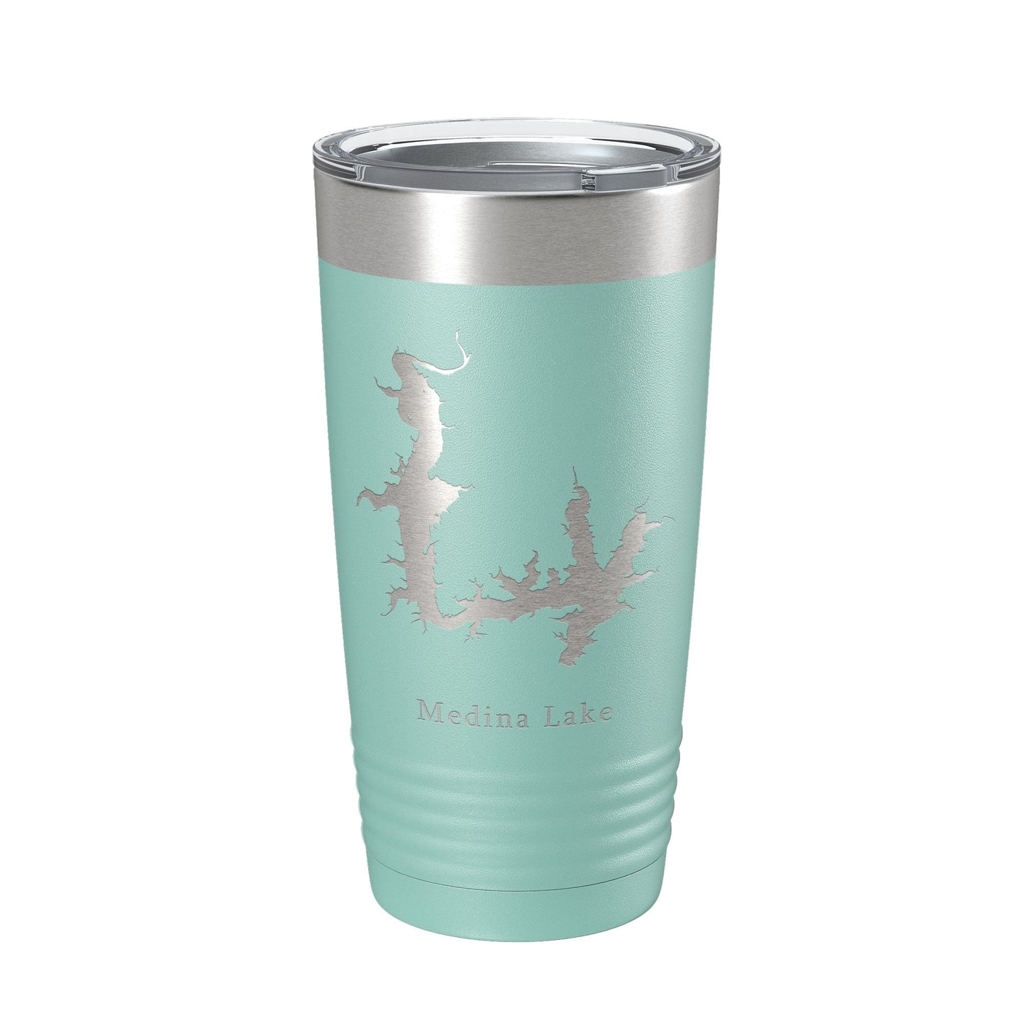 Medina Lake Map Tumbler Travel Mug Insulated Laser Engraved Coffee Cup Texas 20 oz-12