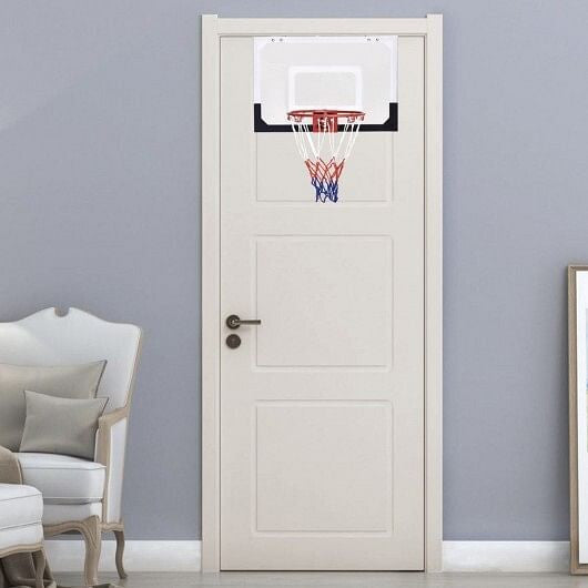 Over-The-Door Mini Basketball Hoop Includes Basketball and 2 Nets..-2