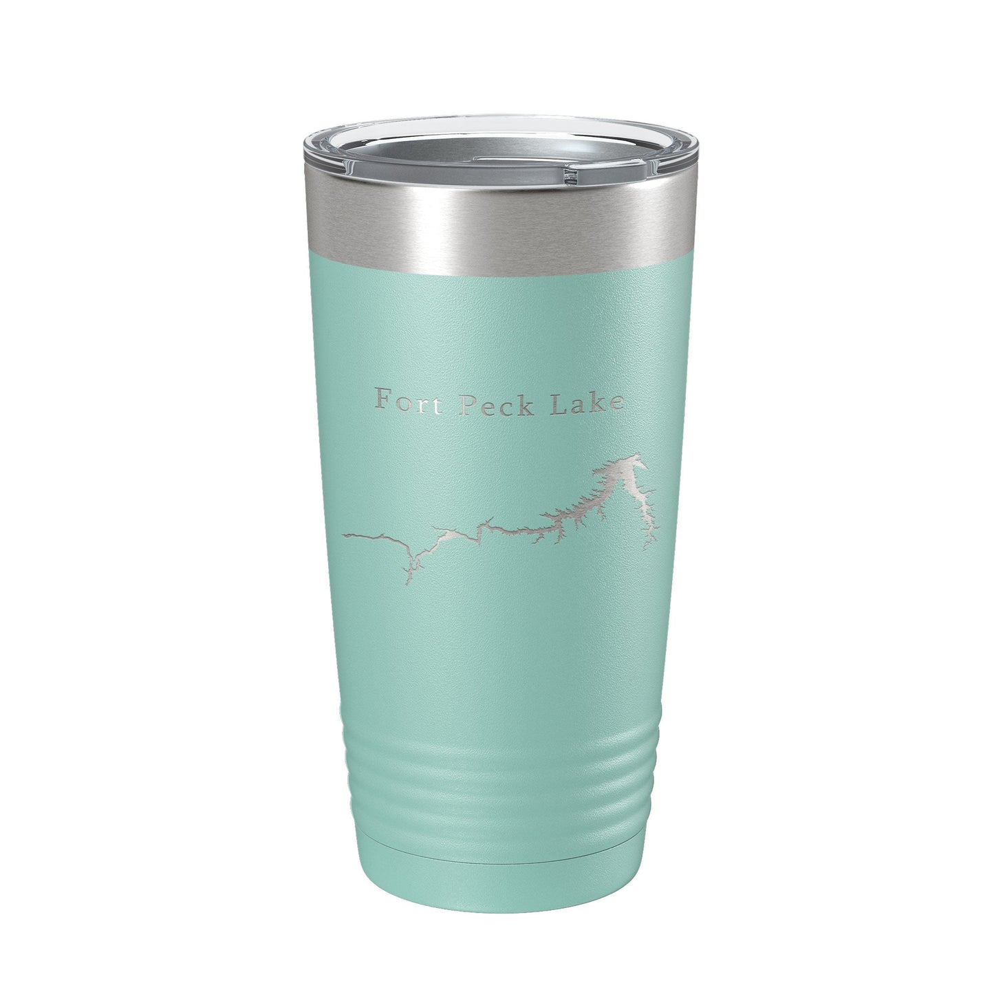 Fort Peck Lake Map Tumbler Travel Mug Insulated Laser Engraved Coffee Cup Montana 20 oz-12