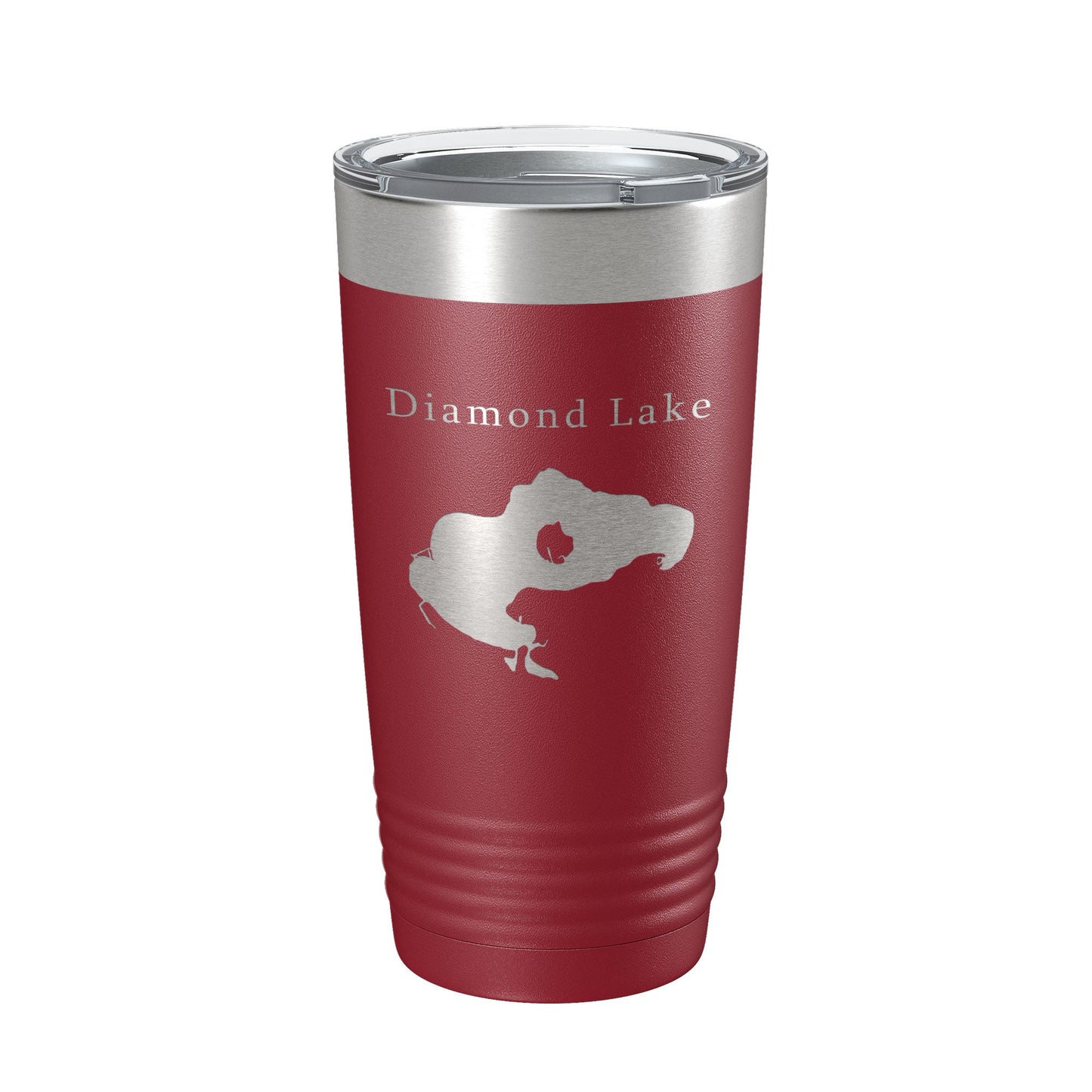 Diamond Lake Map Tumbler Travel Mug Insulated Laser Engraved Coffee Cup Michigan 20 oz-18