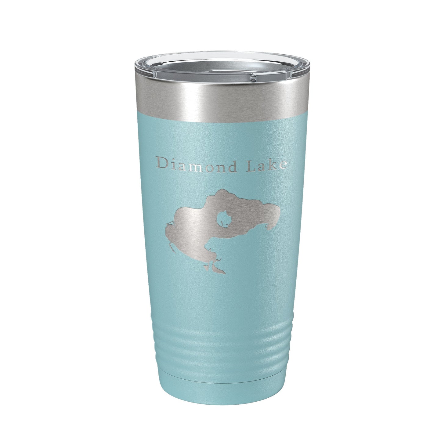 Diamond Lake Map Tumbler Travel Mug Insulated Laser Engraved Coffee Cup Michigan 20 oz-13