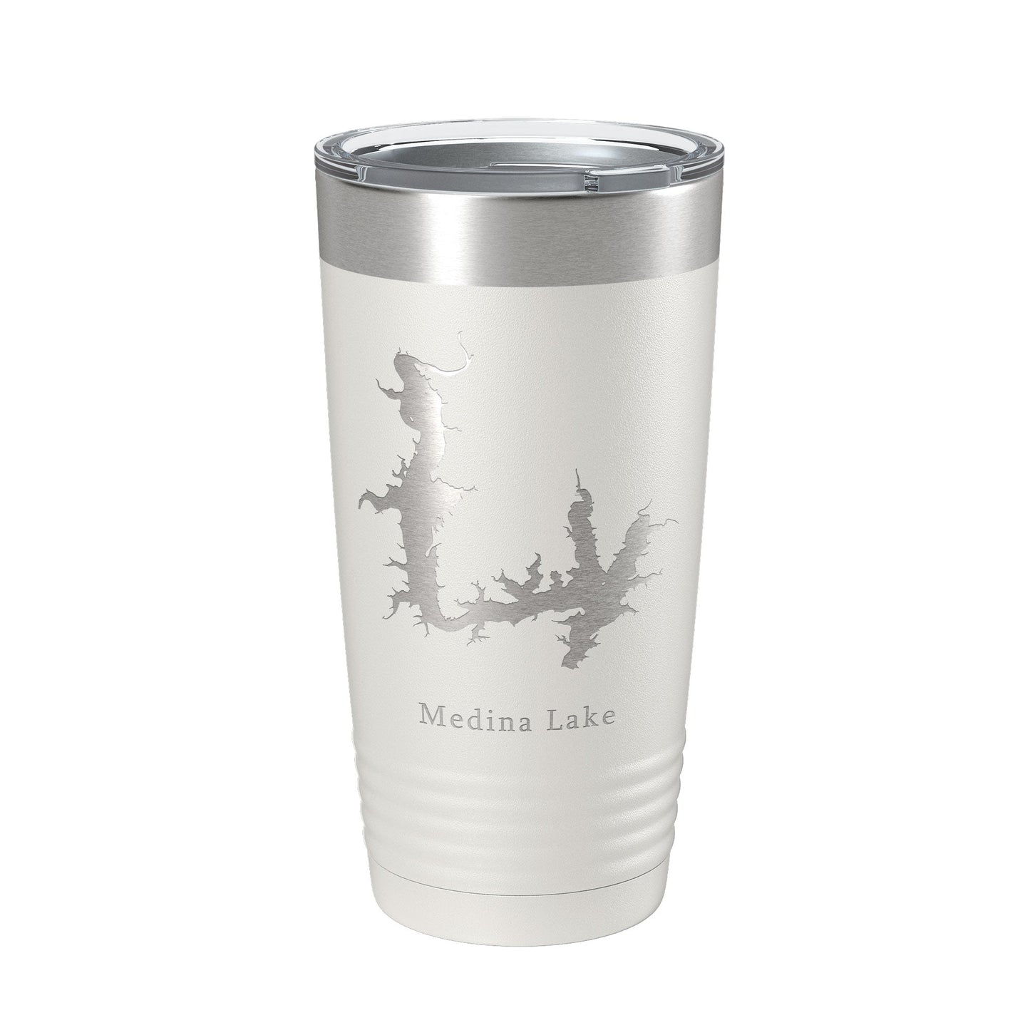 Medina Lake Map Tumbler Travel Mug Insulated Laser Engraved Coffee Cup Texas 20 oz-7