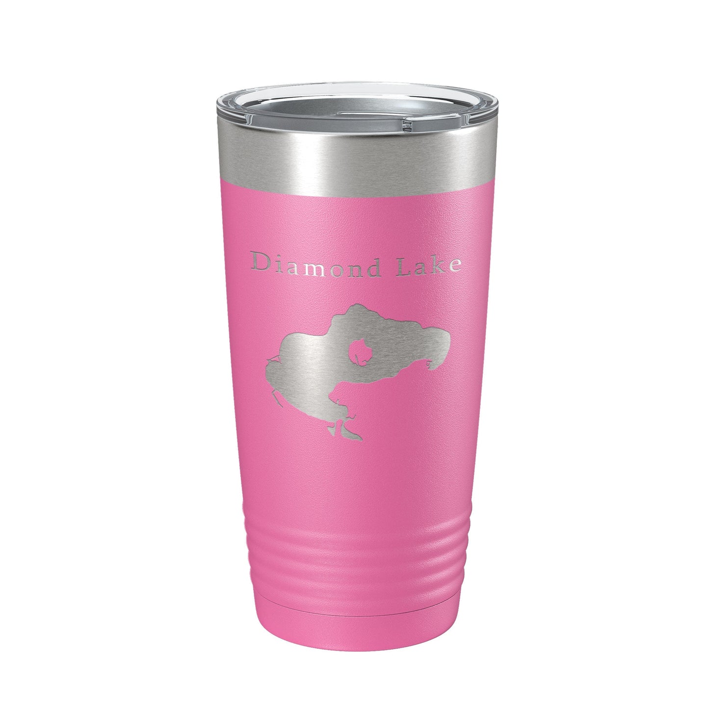 Diamond Lake Map Tumbler Travel Mug Insulated Laser Engraved Coffee Cup Michigan 20 oz-11