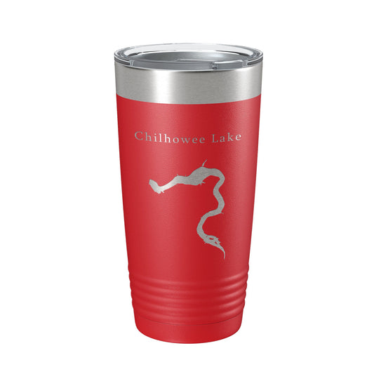 Chilhowee Lake Map Tumbler Travel Mug Insulated Laser Engraved Coffee Cup Tennessee 20 oz-10