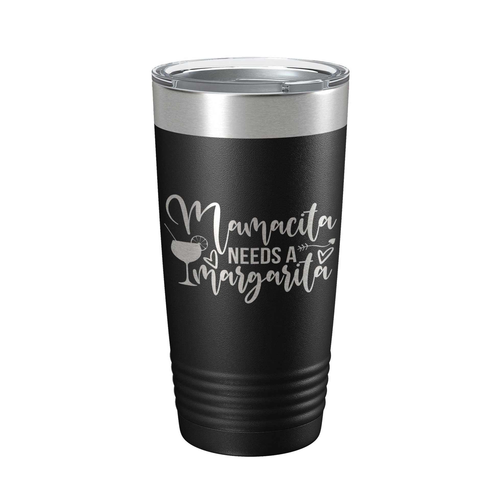 Mamacita Needs A Margarita Tumbler Funny Mom Travel Mug Mother's Day Gift Insulated Laser Engraved Coffee Cup Momma Mama Drink 20 oz-0