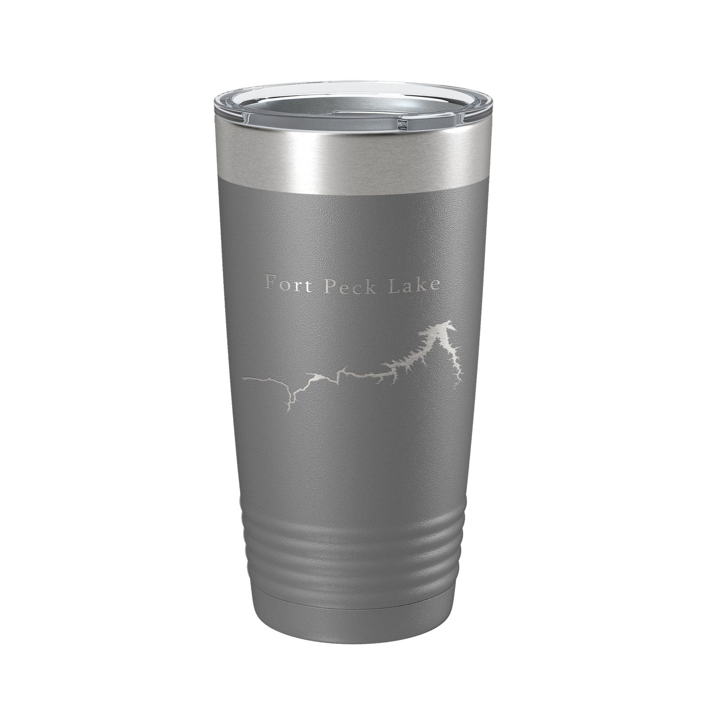 Fort Peck Lake Map Tumbler Travel Mug Insulated Laser Engraved Coffee Cup Montana 20 oz-16