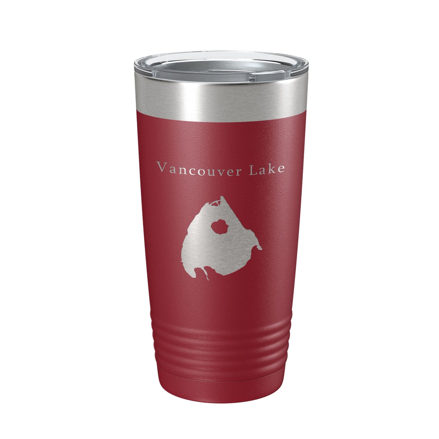 Vancouver Lake Map Tumbler Travel Mug Insulated Laser Engraved Coffee Cup Washington 20 oz-18