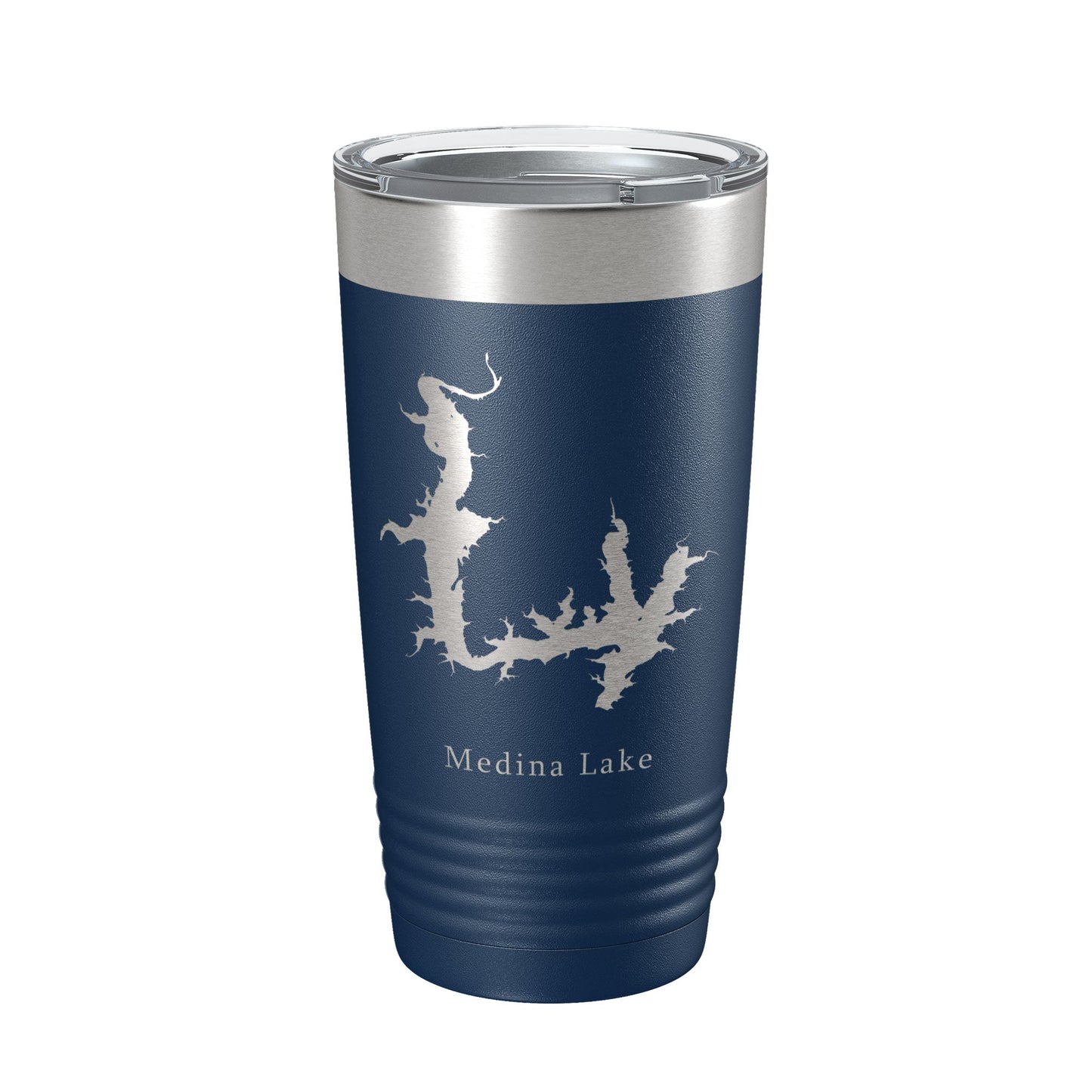 Medina Lake Map Tumbler Travel Mug Insulated Laser Engraved Coffee Cup Texas 20 oz-8