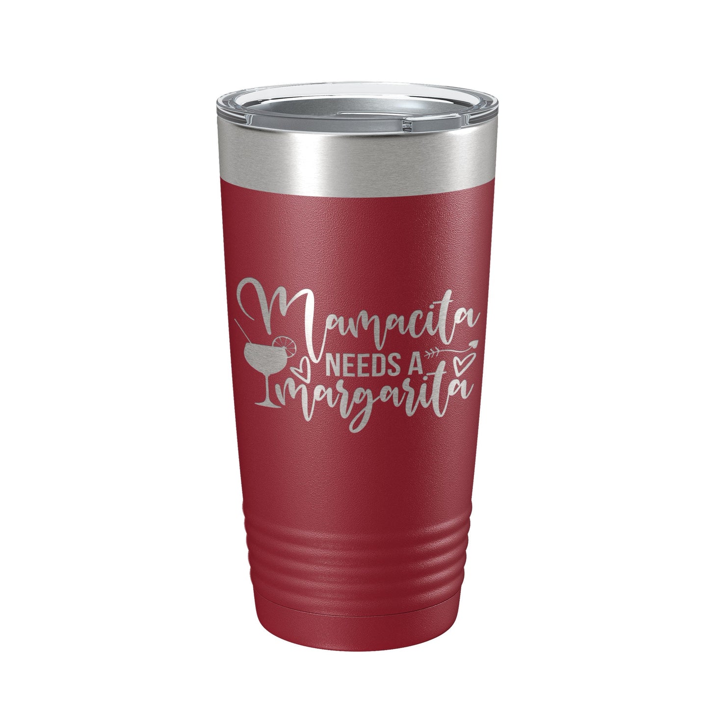 Mamacita Needs A Margarita Tumbler Funny Mom Travel Mug Mother's Day Gift Insulated Laser Engraved Coffee Cup Momma Mama Drink 20 oz-18