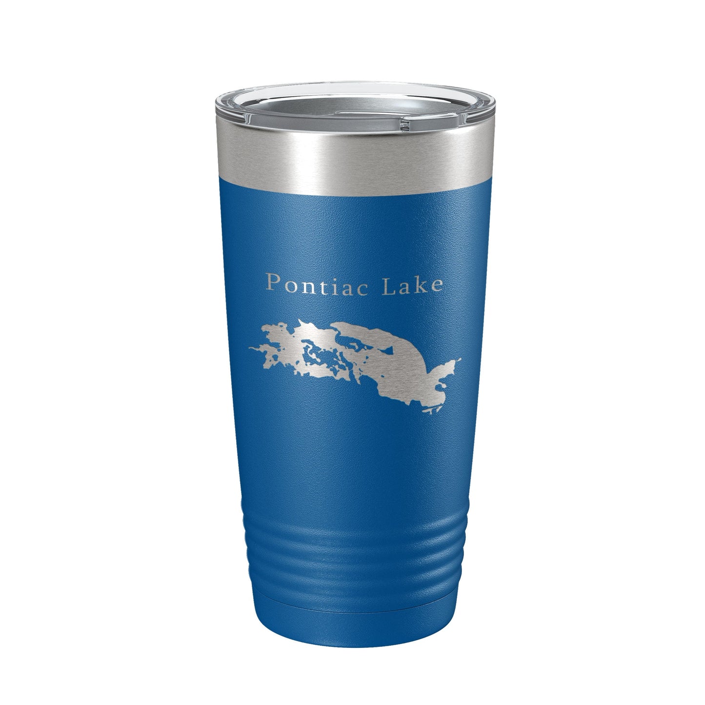 Pontiac Lake Map Tumbler Travel Mug Insulated Laser Engraved Coffee Cup Michigan 20 oz-6
