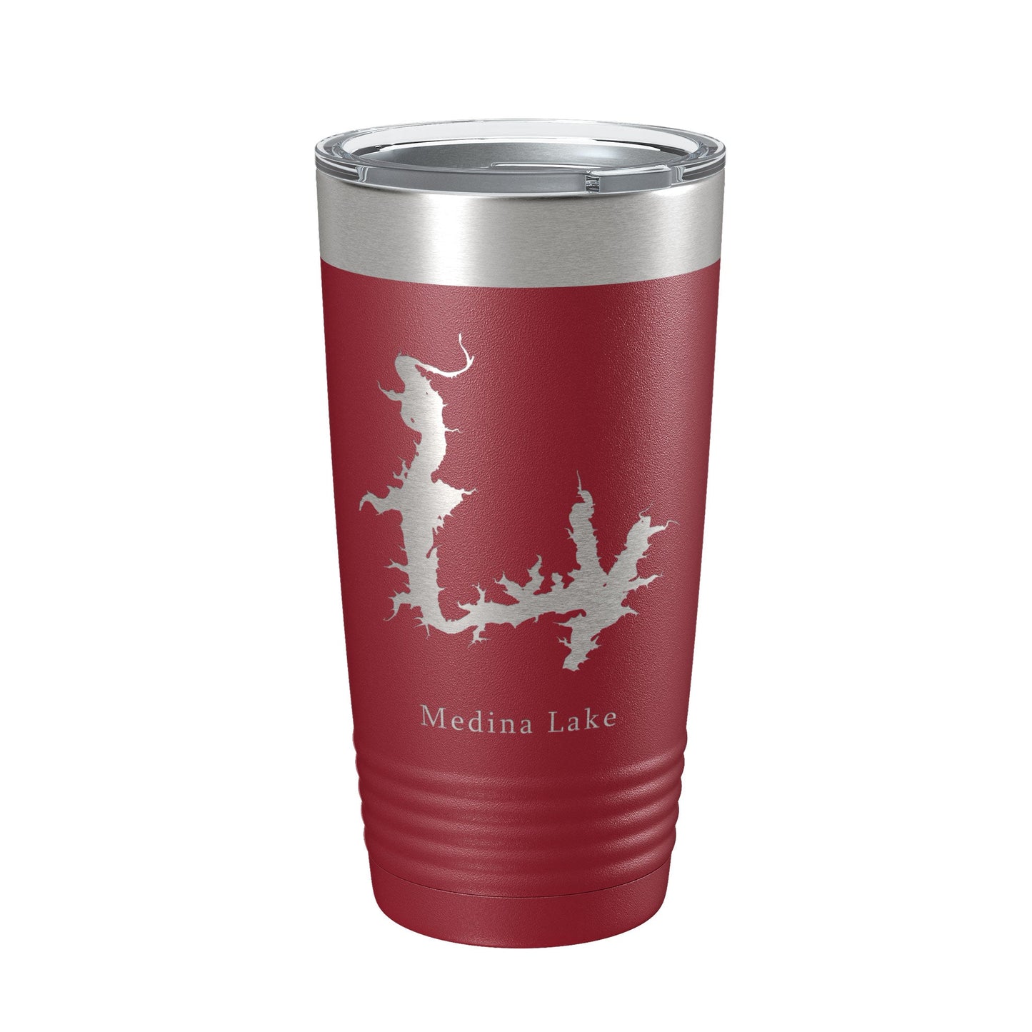 Medina Lake Map Tumbler Travel Mug Insulated Laser Engraved Coffee Cup Texas 20 oz-18